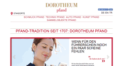 Desktop Screenshot of dorotheum-pfand.com