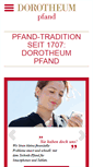 Mobile Screenshot of dorotheum-pfand.com